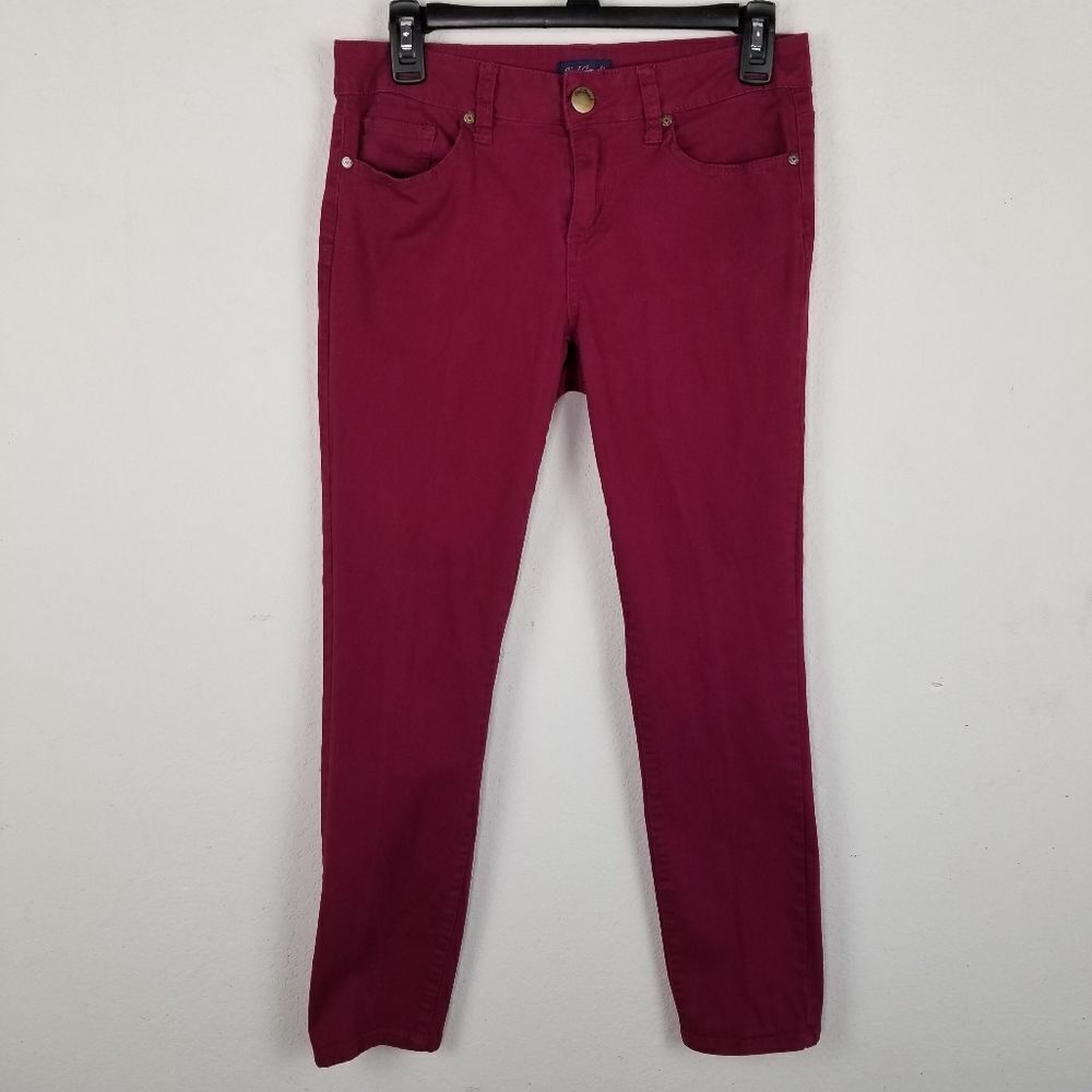 Red Camel 5-Pocket Plum Colored Skinny Jeans‎